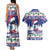 Cuba Christmas Couples Matching Tank Maxi Dress and Hawaiian Shirt Cuban Trogon Map With Feliz Navidad - Wonder Print Shop