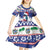 Cuba Christmas Kid Short Sleeve Dress Cuban Trogon Map With Feliz Navidad - Wonder Print Shop