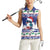 Cuba Christmas Women Sleeveless Polo Shirt Cuban Trogon Map With Feliz Navidad - Wonder Print Shop