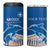 Personalized Greece Independence Day 4 in 1 Can Cooler Tumbler Parthenon Eleftheria i Thanatos