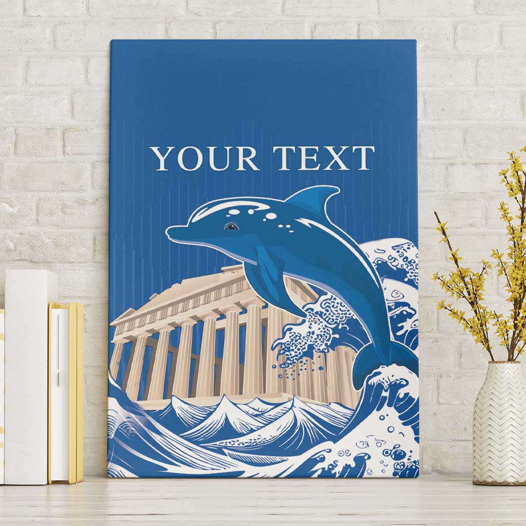 Personalized Greece Independence Day Canvas Wall Art Parthenon Eleftheria i Thanatos