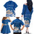 Personalized Greece Independence Day Family Matching Off The Shoulder Long Sleeve Dress and Hawaiian Shirt Parthenon Eleftheria i Thanatos