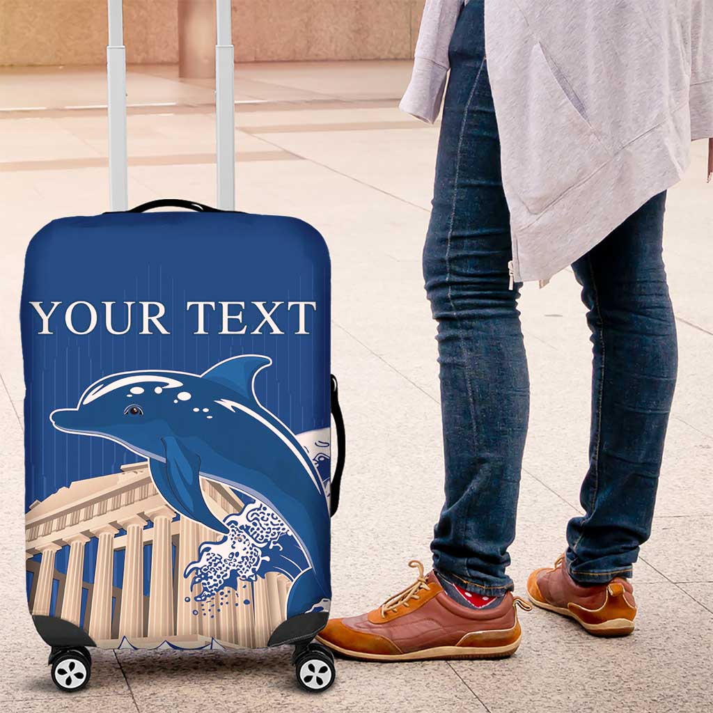 Personalized Greece Independence Day Luggage Cover Parthenon Eleftheria i Thanatos