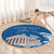 Personalized Greece Independence Day Round Carpet Parthenon Eleftheria i Thanatos