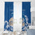 Personalized Greece Independence Day Window Curtain Parthenon Eleftheria i Thanatos