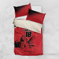 Custom Egypt Football Bedding Set Pharaohs Heritage Pyramid