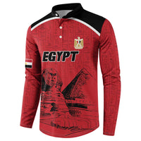 Custom Egypt Football Button Sweatshirt Pharaohs Heritage Pyramid