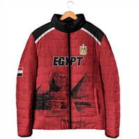 Custom Egypt Football Padded Jacket Pharaohs Heritage Pyramid