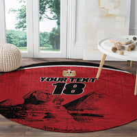 Custom Egypt Football Round Carpet Pharaohs Heritage Pyramid