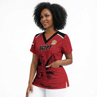 Custom Egypt Football Scrub Top Pharaohs Heritage Pyramid