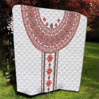 Bulgarian Embroidery Style Seamless Pattern Quilt