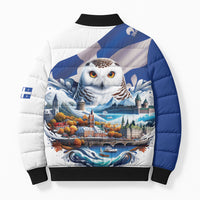 Quebec Snowy Owl Heritage Bomber Puffer Jacket Flag Day Edition
