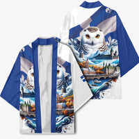 Quebec Snowy Owl Heritage Kimono Flag Day Edition