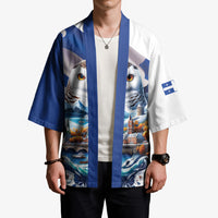 Quebec Snowy Owl Heritage Kimono Flag Day Edition