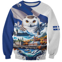 Quebec Snowy Owl Heritage Sweatshirt Flag Day Edition