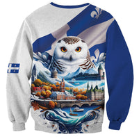 Quebec Snowy Owl Heritage Sweatshirt Flag Day Edition