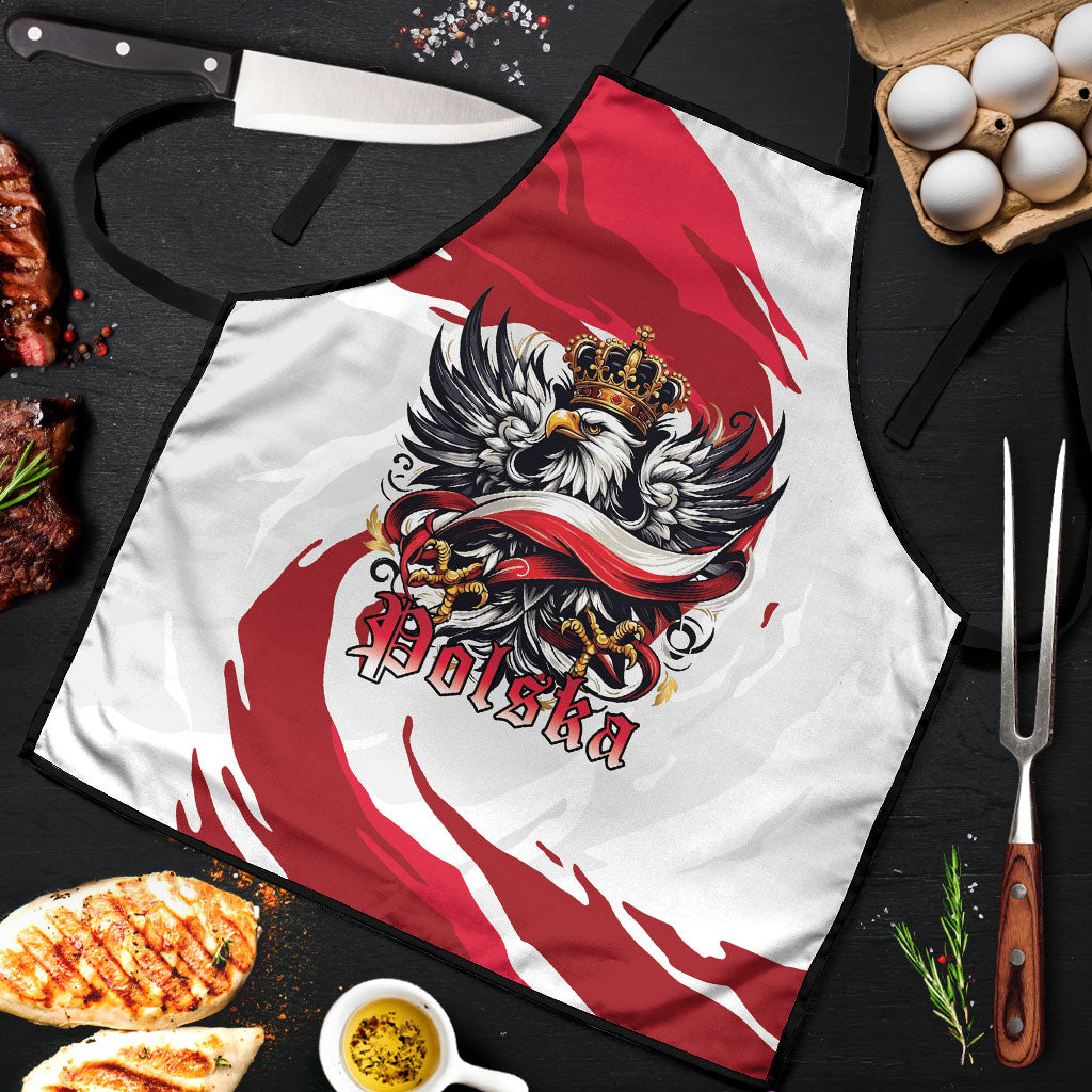 Poland National Flag Day Apron Fierce Polish Eagle Crown