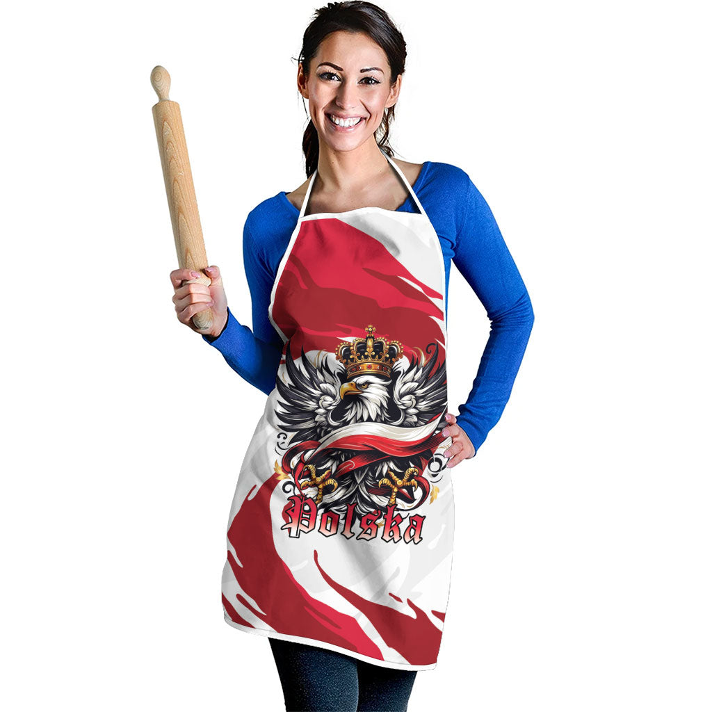 Poland National Flag Day Apron Fierce Polish Eagle Crown