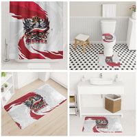 Poland National Flag Day Bathroom Set Fierce Polish Eagle Crown