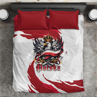 Poland National Flag Day Bedding Set Fierce Polish Eagle Crown