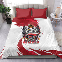 Poland National Flag Day Bedding Set Fierce Polish Eagle Crown