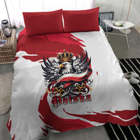 Poland National Flag Day Bedding Set Fierce Polish Eagle Crown