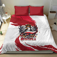 Poland National Flag Day Bedding Set Fierce Polish Eagle Crown