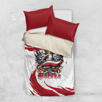Poland National Flag Day Bedding Set Fierce Polish Eagle Crown