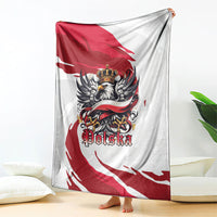 Poland National Flag Day Blanket Fierce Polish Eagle Crown