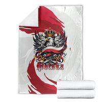 Poland National Flag Day Blanket Fierce Polish Eagle Crown