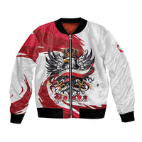 Poland National Flag Day Bomber Jacket Fierce Polish Eagle Crown