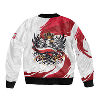 Poland National Flag Day Bomber Jacket Fierce Polish Eagle Crown