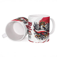 Poland National Flag Day Ceramic Mug Fierce Polish Eagle Crown