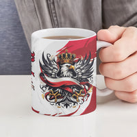 Poland National Flag Day Ceramic Mug Fierce Polish Eagle Crown