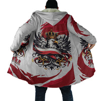 Poland National Flag Day Cloak Fierce Polish Eagle Crown