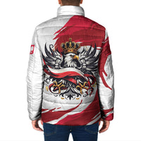 Poland National Flag Day Padded Jacket Fierce Polish Eagle Crown