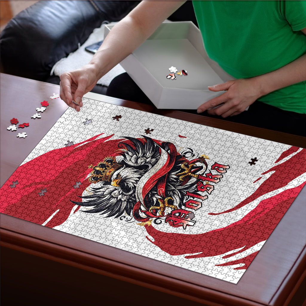 Poland National Flag Day Puzzle Fierce Polish Eagle Crown