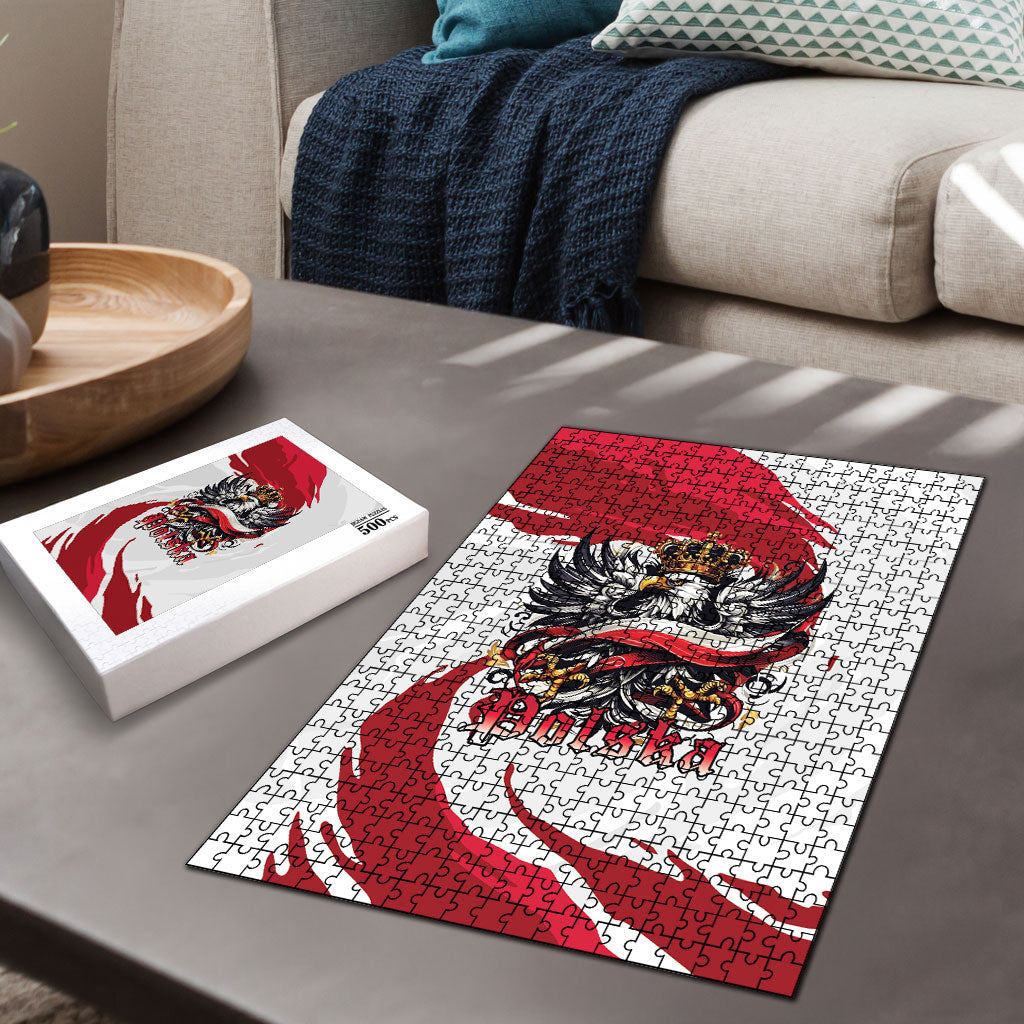Poland National Flag Day Puzzle Fierce Polish Eagle Crown