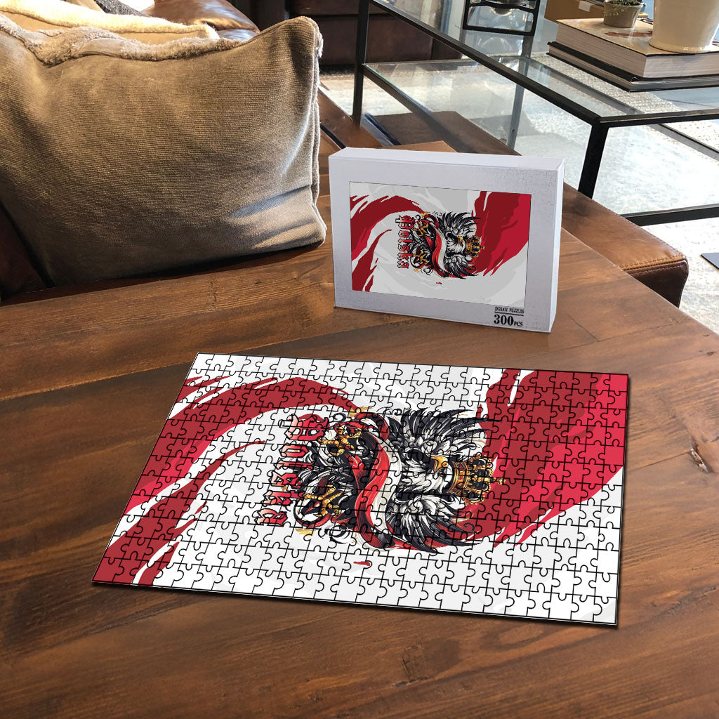 Poland National Flag Day Puzzle Fierce Polish Eagle Crown