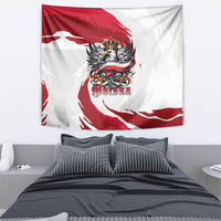 Poland National Flag Day Tapestry Fierce Polish Eagle Crown