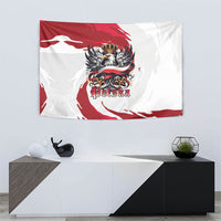 Poland National Flag Day Tapestry Fierce Polish Eagle Crown