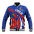 Custom Chile Lapageria Baseball Jacket With Grunge Style - Wonder Print Shop