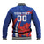 Custom Chile Lapageria Baseball Jacket With Grunge Style - Wonder Print Shop