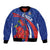 Custom Chile Lapageria Bomber Jacket With Grunge Style - Wonder Print Shop