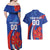 Custom Chile Lapageria Couples Matching Off Shoulder Maxi Dress and Hawaiian Shirt With Grunge Style - Wonder Print Shop