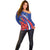 Custom Chile Lapageria Off Shoulder Sweater With Grunge Style - Wonder Print Shop