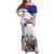 Custom Fiestas Patrias Chile Family Matching Off Shoulder Maxi Dress and Hawaiian Shirt Coat Of Arms - Wonder Print Shop