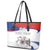 Custom Fiestas Patrias Chile Leather Tote Bag Coat Of Arms