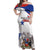 Custom Fiestas Patrias Chile Off Shoulder Maxi Dress Coat Of Arms - Wonder Print Shop