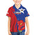 Custom Chile Independence Day Family Matching Off Shoulder Maxi Dress and Hawaiian Shirt Lapageria Flower With Coat Of Arms - Wonder Print Shop